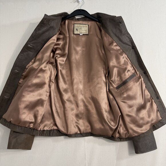 Vintage Leather Shop Argentina Women’s Brown Jacket Size 2 - Picture 4 of 14
